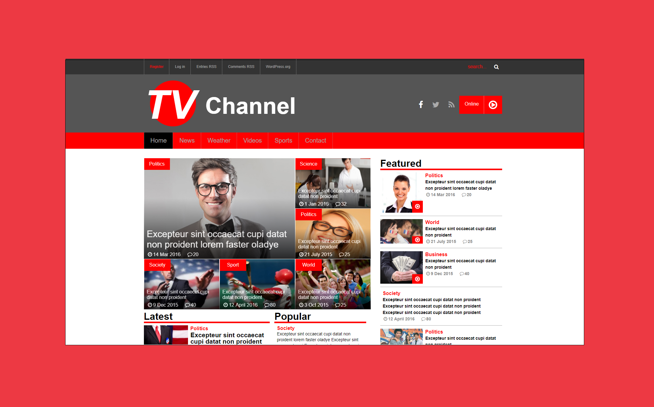 TV Channel Project