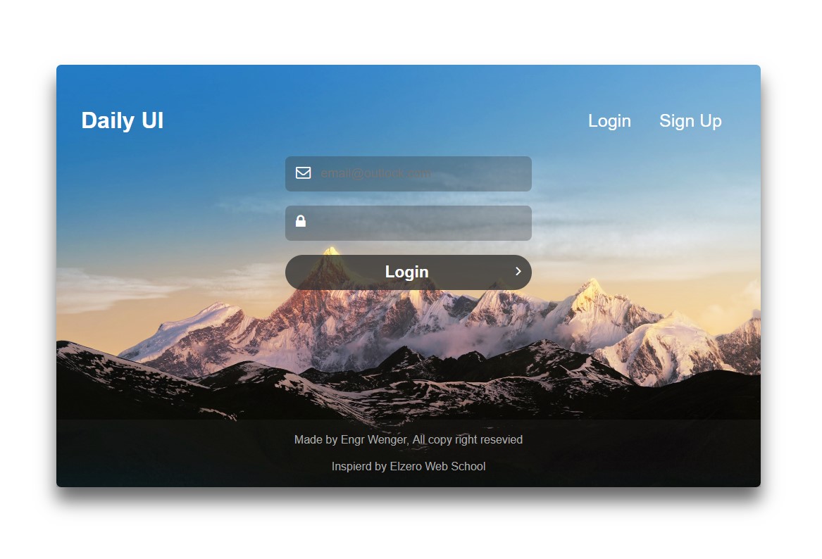 Pure JavaScript Login Project